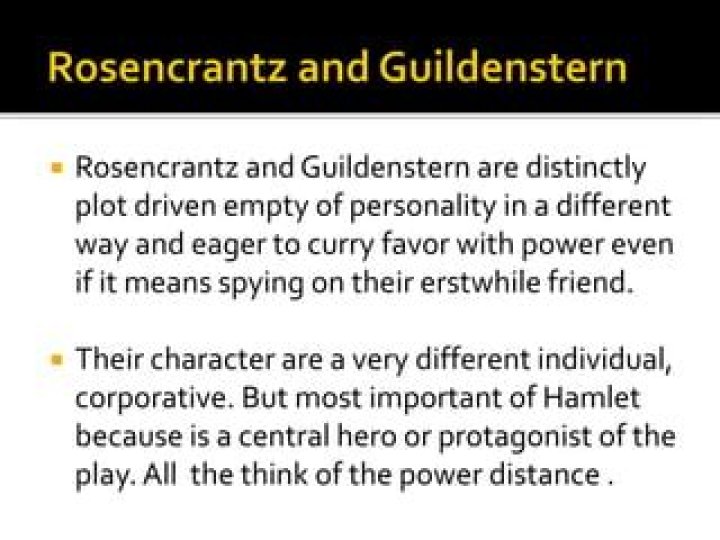 What is the significance of Rosencrantz and Guildenstern in Hamlet?